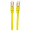 Intellinet sieciowy Patch kabel, Cat7 kabel/Cat6A Plugs, 10m, żółty, miedź, S/FTP, LSOH / LSZH, PVC, RJ45, Gold Plated Contacts, Snagless, Booted, Lifetime Warranty