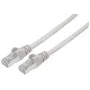 Kabel krosowy sieciowy Intellinet, kabel Cat7 / wtyki Cat6A, 2 m, szary, miedź, S/FTP, LSOH / LSZH, PVC, RJ45, pozłacane styki, bezzaczepowa osłona, kapturek, dożywotnia gwarancja