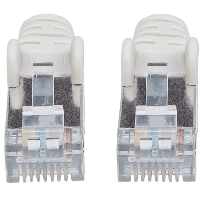 Intellinet sieciowy Patch kabel, kabel Cat7 / wtyki Cat6A, 3 m, szary, miedź, S/FTP, LSOH / LSZH, PVC, RJ45, pozłacane styki, bezzaczepowa, z osłoną, dożywotnia gwarancja