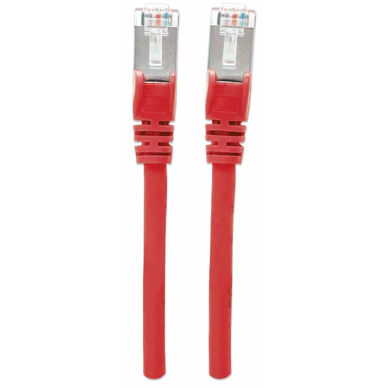 Intellinet sieciowy Patch kabel, Cat7 kabel/Cat6A Plugs, 3m, czerwony, miedź, S/FTP, LSOH / LSZH, PVC, RJ45, Gold Plated Contacts, Snagless, Booted, Lifetime Warranty