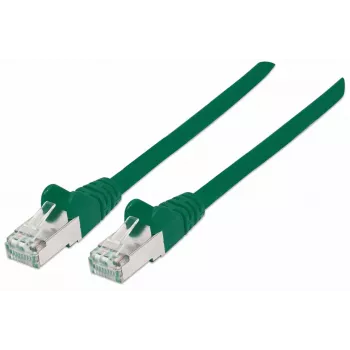 Intellinet sieciowy Patch kabel, Cat7 kabel/Cat6A Plugs, 5m, zielony, miedź, S/FTP, LSOH / LSZH, PVC, RJ45, Gold Plated Contacts, Snagless, Booted, Lifetime Warranty