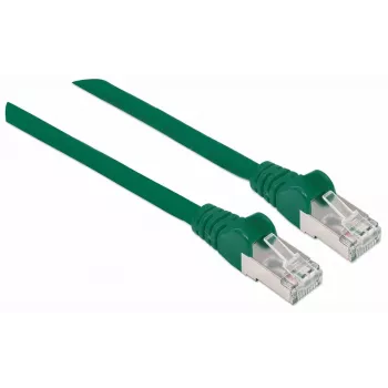 Intellinet sieciowy Patch kabel, Cat7 kabel/Cat6A Plugs, 5m, zielony, miedź, S/FTP, LSOH / LSZH, PVC, RJ45, Gold Plated Contacts, Snagless, Booted, Lifetime Warranty