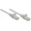 Intellinet kabel krosowy sieciowy, kat.5e, 0,5 m, szary, CCA, U/UTP, PVC, RJ45, pozłacane styki, bezzadziorowa wtyczka, osłona wtyku, dożywotnia gwarancja