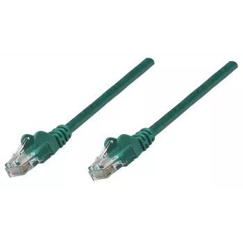Intellinet sieciowy Patch kabel, Cat6A, 0,25 m, zielony, miedź, S/FTP, LSOH / LSZH, PVC, RJ45, pozłacane styki, osłona zapobiegająca zaczepianiu, odciążka, dożywotnia gwarancja