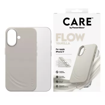 Cover PanzerGlass CARE by ® Feature FLOW Case Vanilla z MagSafe do iPhone 17