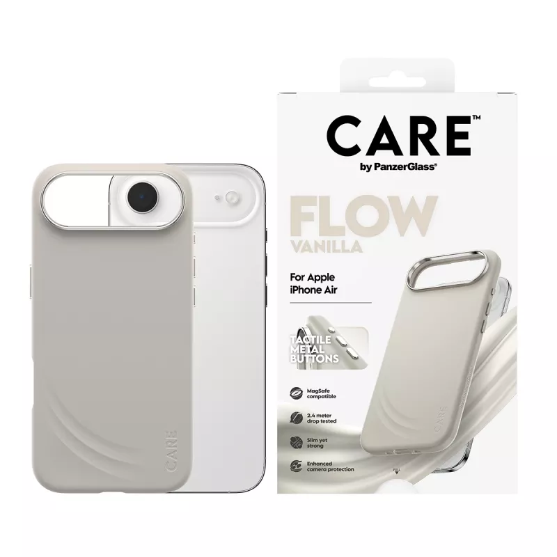 Etui PanzerGlass CARE by Feature FLOW Case Vanilla z MagSafe do iPhone Air
