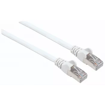 Intellinet Kabel krosowy sieciowy, kabel kat. 7/wtyki kat. 6A, 5 m, biały, miedź, S/FTP, LSOH/LSZH, PVC, RJ45, pozłacane styki, bezzaczepowa, osłonka odciążająca, dożywotnia gwarancja