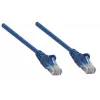 Intellinet Network kabel krosowy, Cat6, 0,25m, Niebieski, Miedź, S/FTP, LSOH / LSZH, PVC, RJ45, Pozłacane styki, Snagless, Osłona, Dożywotnia gwarancja