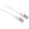 Intellinet Network kabel krosowy, Cat6, 10m, Biały, Miedź, S/FTP, LSOH / LSZH, PVC, RJ45, Złocone styki, Bezzaczepowa, Osłonięta, Dożywotnia gwarancja