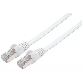 Intellinet Network kabel krosowy, Cat6, 3m, biały, miedź, S/FTP, LSOH / LSZH, PVC, RJ45, pozłacane styki, bez zaczepów, osłona, dożywotnia gwarancja