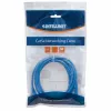 Kabel krosowy sieciowy Intellinet, kat. 6, 0,5 m, niebieski, CCA, U/UTP, PVC, RJ45, pozłacane styki, bezzaczepowa osłona, zatyczka, dożywotnia gwarancja