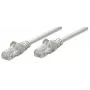 Intellinet Network kabel krosowy, Cat6, 7,5 m, Szary, CCA, U/UTP, PVC, RJ45, Złocone Styki, Snagless, Booted, Dożywotnia Gwarancja