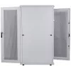 Intellinet Szafa serwerowa 19 cali – wolnostojąca, 42U, 600x1000mm (szerokość x głębokość), szara, zmontowana, maks. 1500kg, wielopunktowy zamek drzwi, jeden zamek na panel boczny, głębokość użytkowa od 123 do 773mm, IP20, stelaż, stal