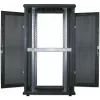 Szafa serwerowa 19-calowa Intellinet – wolnostojąca, 42U, 600x1000mm (szer. x gł.), czarna, Flatpack, maks. 1500 kg, wielopunktowy zamek drzwi, jedna blokada na panel boczny, głębokość użytkowa od 123 do 773 mm, IP20, szafa, stal