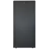 Intellinet 19-calowa szafa sieciowa - wolnostojąca, 42U, 800x800mm (szerokość x głębokość), czarna, w paczce płaskiej, maks. 1500 kg, zamek wielopunktowy drzwi, jedna blokada na panel boczny, głębokość użytkowa 123 do 573 mm, IP20, stelaż, stal