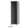 Intellinet 19-calowa szafa sieciowa - wolnostojąca (podstawowa), 36U, 600x1000mm (szerokość x głębokość), szara, Flatpack, maks. obciążenie 600 kg, zamek drzwi jednopunktowy, jeden zamek na panel boczny, głębokość użytkowa 123–773 mm, szafa rack, IP20, stal
