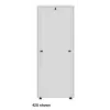 Intellinet 19-calowa szafa sieciowa - wolnostojąca (podstawowa), 36U, 600x1000mm (szerokość x głębokość), szara, Flatpack, maks. obciążenie 600 kg, zamek drzwi jednopunktowy, jeden zamek na panel boczny, głębokość użytkowa 123–773 mm, szafa rack, IP20, stal