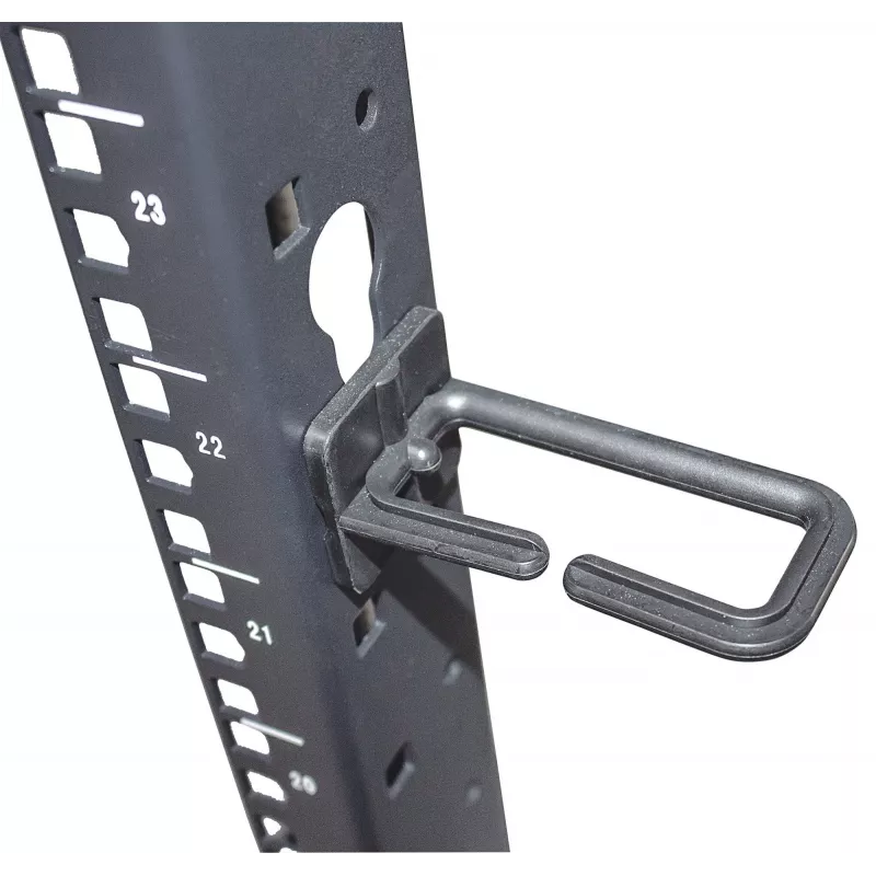 Intellinet 19-calowa szafa rack - otwarta rama (4-słupkowa), 26U, czarna, płaski pakiet, max 360 kg
