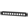 Intellinet Patch Panel, Blank, 10 inch, 1U, 10-Port, Czarny, Rack mounting, 1U, Czarny
