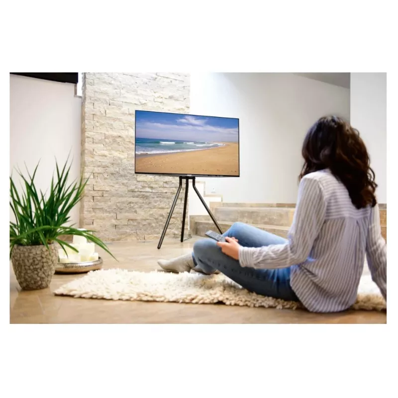Hama 00220870 Uchwyt/Stojak TV 190.5 cm (75 cali) Czarny