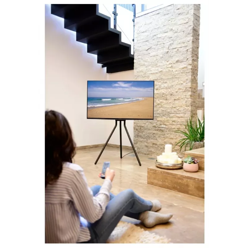 Hama 00220870 Uchwyt/Stojak TV 190.5 cm (75 cali) Czarny