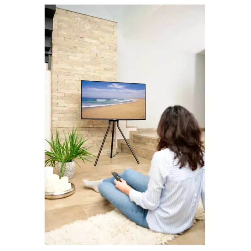 Hama 00220870 Uchwyt/Stojak TV 190.5 cm (75 cali) Czarny