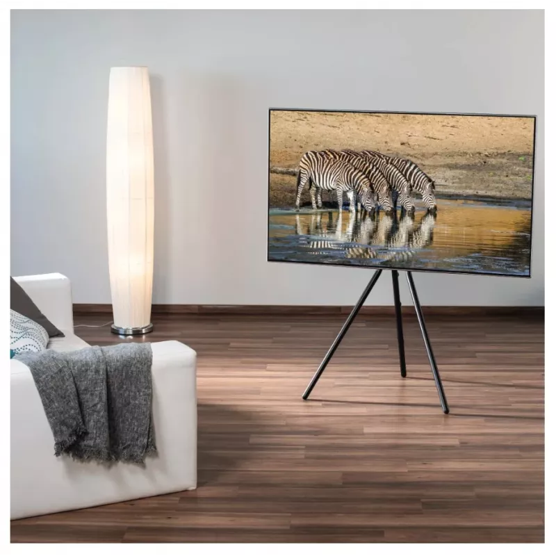 Hama 00220870 Uchwyt/Stojak TV 190.5 cm (75 cali) Czarny
