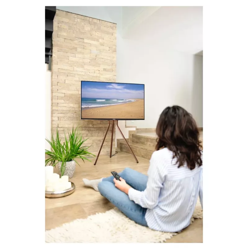 Hama Easel Design 190.5 cm (75 cali) Czarny, Orzech