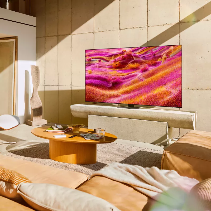 Smart TV Samsung QE43QN90FAT 43 cale (109,2 cm) Neo QLED 4K Ultra HD, Wi‑Fi, DVB-T2/C/S2, Czarny