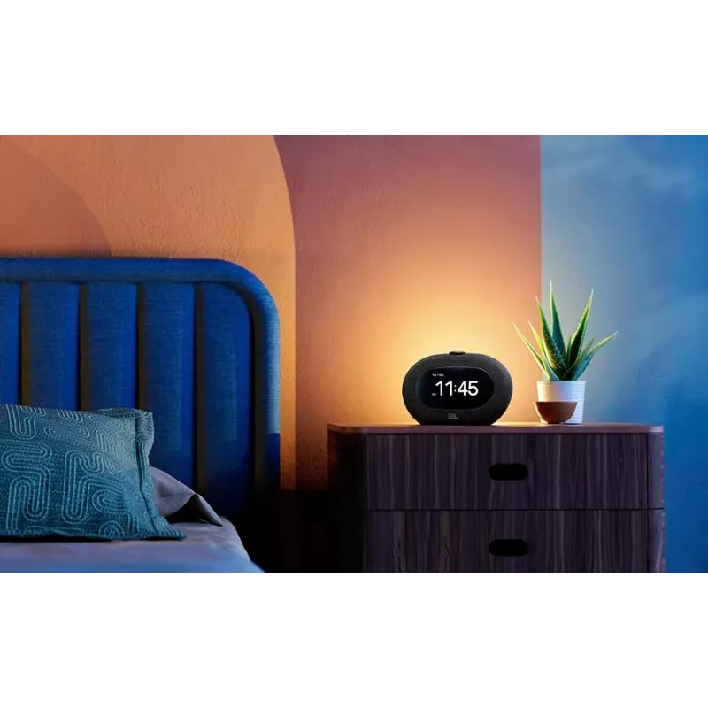 Radio zegarowe JBL HORIZON 3 — DAB/DAB+/FM, 5 W RMS, 65–20000 Hz, wyświetlacz LCD, głośność pokrętło, czarne