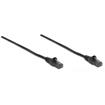 Intellinet Network kabel krosowy, Cat6, 10m, Czarny, CCA, U/UTP, PVC, RJ45, Gold Plated Contacts, Snagless, Booted, Lifetime Warranty