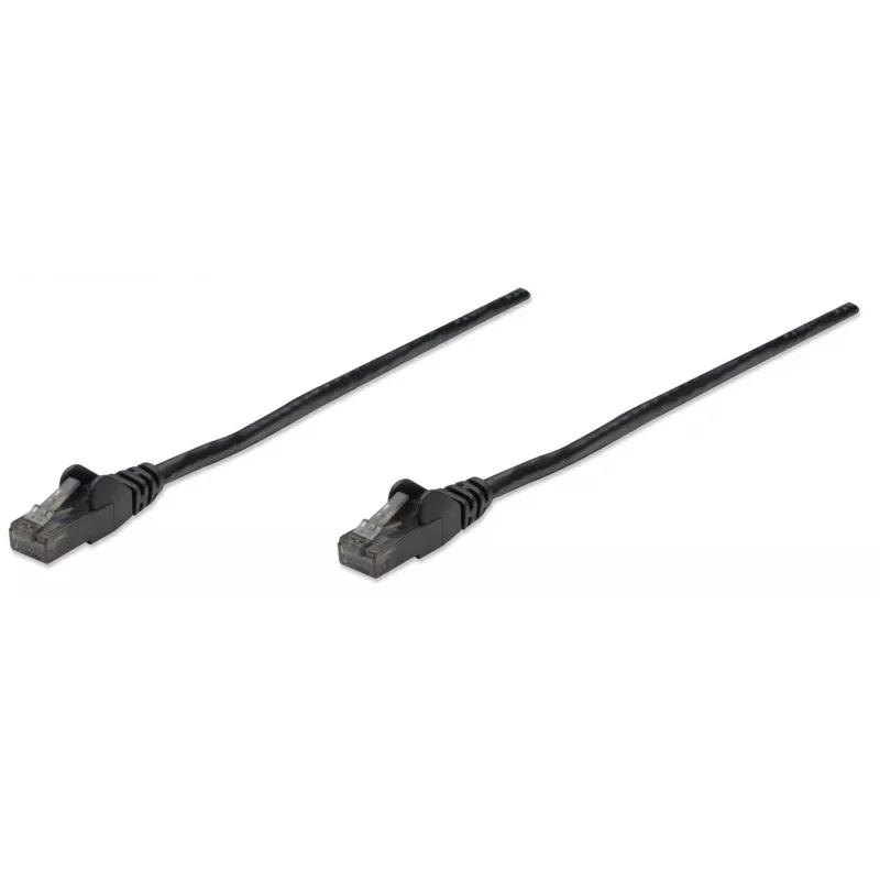 Intellinet Network kabel krosowy, Cat6, 10m, Czarny, CCA, U/UTP, PVC, RJ45, Gold Plated Contacts, Snagless, Booted, Lifetime Warranty