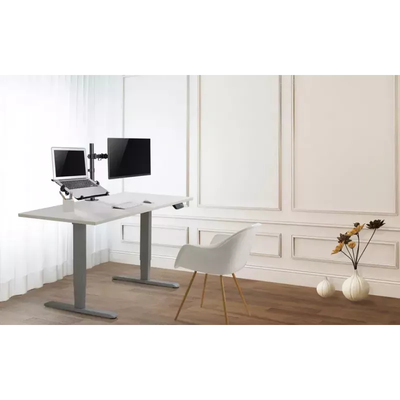 Equip 13 cali-32 cale Przegubowy podwójny uchwyt biurkowy do monitora i laptopa