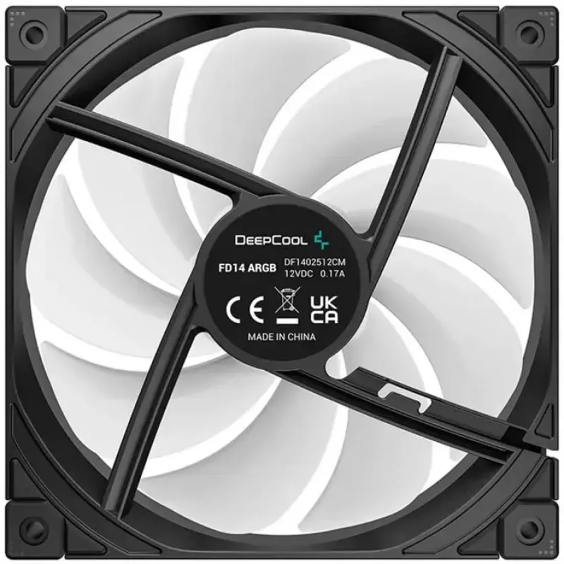 Wentylator obudowy DeepCool FD14 ARGB 140mm Czarny 140x140x25