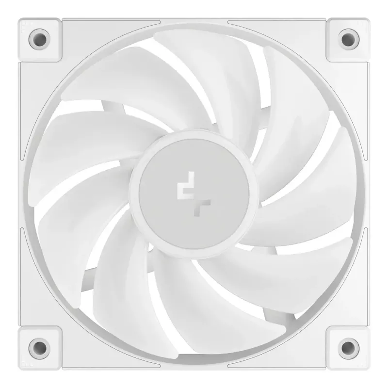 12 cm wentylator obudowy DeepCool FD12 ARGB, biały, 400–2050 RPM, łożysko hydrauliczne