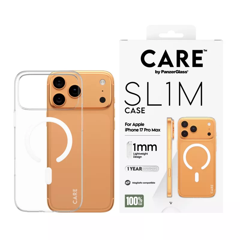 Pokrowiec ochronny PanzerGlass CARE™ SL1M etui Transparent z MagSafe do iPhone 17 Pro Max