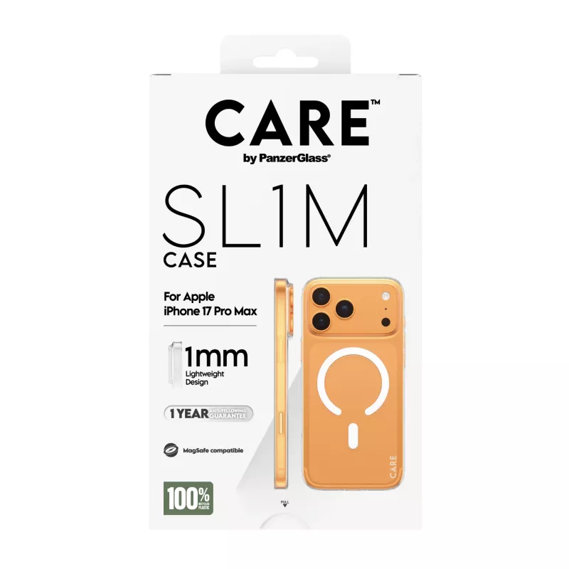 Pokrowiec ochronny PanzerGlass CARE™ SL1M etui Transparent z MagSafe do iPhone 17 Pro Max