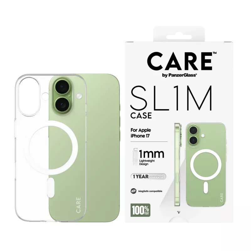 Etui ochronne PanzerGlass CARE™ SL1M etui Transparent z MagSafe dla iPhone 17