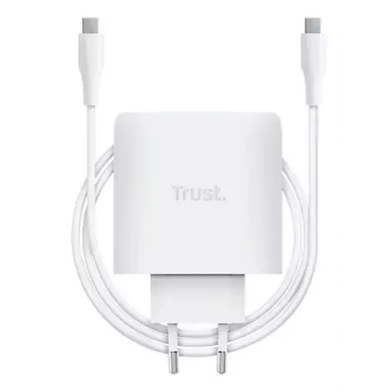 Ładowarka Trust Maxo 65W USB-C GaN Ładowarka sieciowa do użytku wewnętrznego do laptopa smartfona tabletu