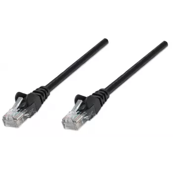 Intellinet sieciowy Patch kabel, Cat6A, 0,25 m, Czarny, Miedź, S/FTP, LSOH / LSZH, PVC, RJ45, Pozłacane styki, Snagless, Osłona, Dożywotnia gwarancja