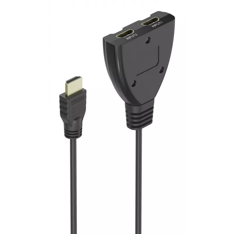 Hama 4K HDMI 2x1 Toggle Switch, 2x gniazda HDMI - 1x wtyk HDMI