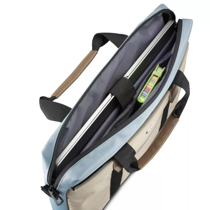 Hama Silvan 35.8 cm (14.1 inch) Toploader bag Beige, niebieski