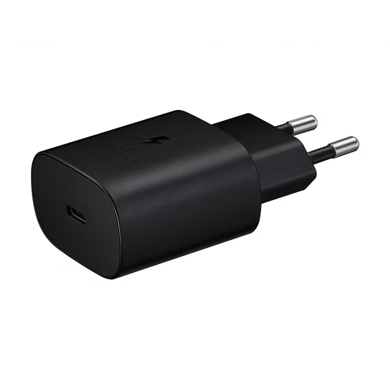 Ładowarka Samsung EP-TA800XBEGEU 25W USB-C szybkie ładowanie, kompaktowy zasilacz sieciowy