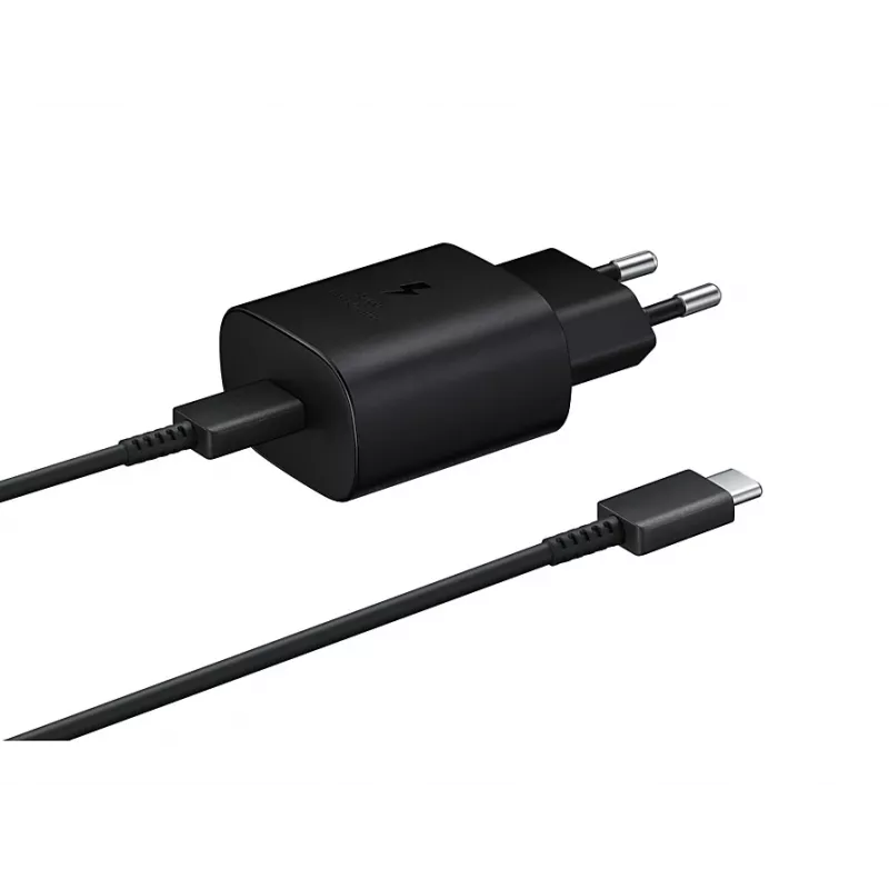 Ładowarka Samsung EP-TA800XBEGEU 25W USB-C szybkie ładowanie, kompaktowy zasilacz sieciowy
