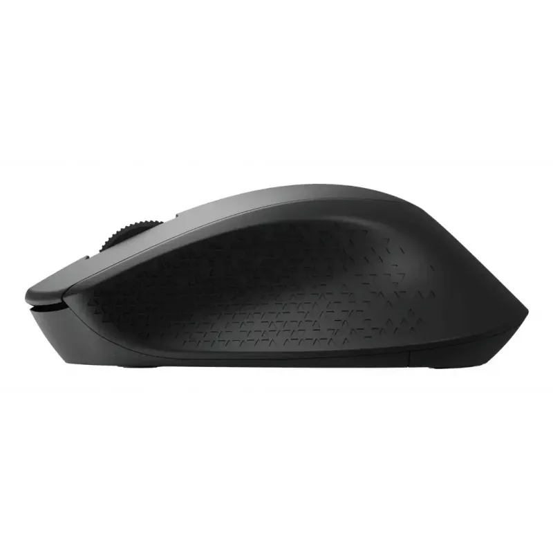 Mysz Logitech M330 SILENT PLUS — bezprzewodowa RF, praworęczna, 1000 DPI, 3 przyciski, kółko przewijania, czarna, zasilana bateriami