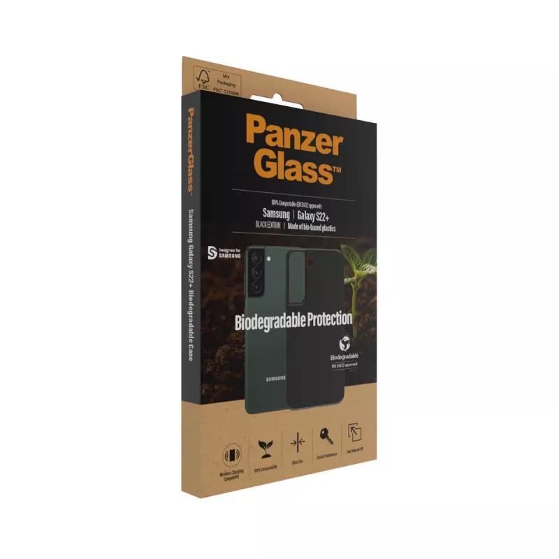 Cover PanzerGlass Samsung Galaxy S22 Plus Czarny Biodegradable