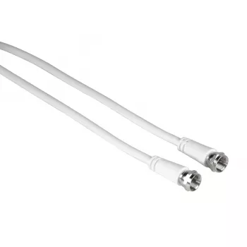 Hama 00205040 kabel koncentryczny 10 m F Biały