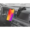 Uniwersalny uchwyt samochodowy Manhattan na deskę rozdzielczą z magnetycznym uchwytem na telefon dla smartfonów, do użytku poziomego lub pionowego, czarny, trzyletnia gwarancja
