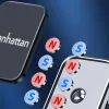Uniwersalny uchwyt samochodowy Manhattan na deskę rozdzielczą z magnetycznym uchwytem na telefon dla smartfonów, do użytku poziomego lub pionowego, czarny, trzyletnia gwarancja