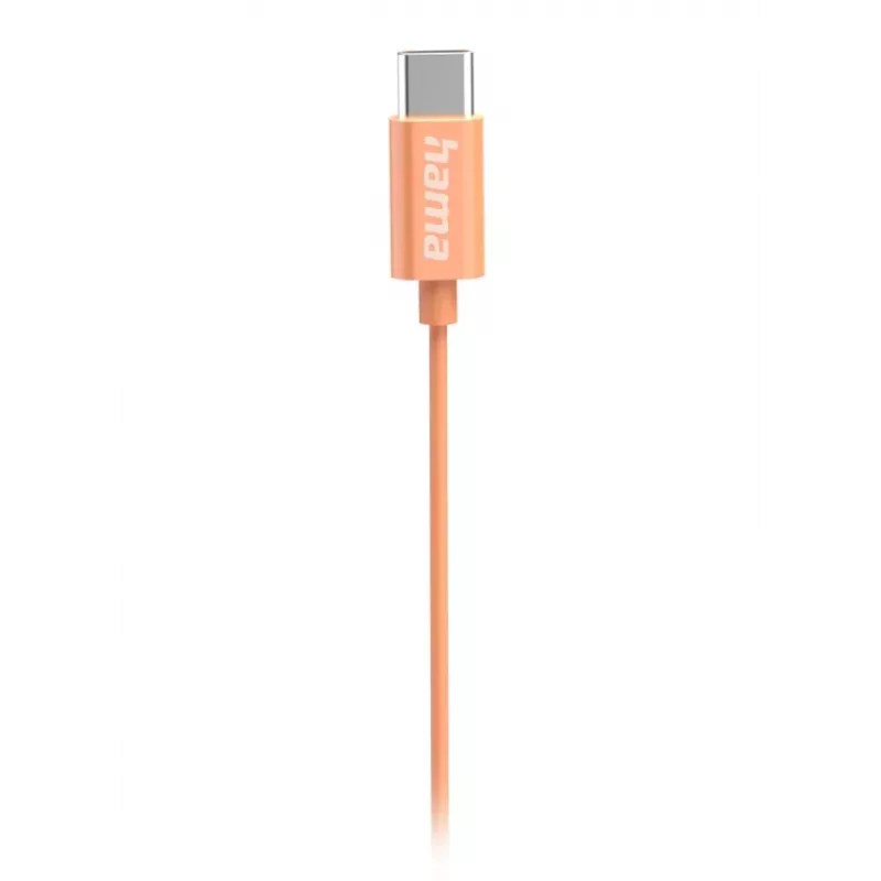 Hama Curly Headset Wired In-ear Calls/Music USB Type-C pomarańczowy